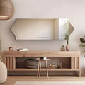 Miroir Mural Rectangulaire Sans Cadre : Design Moderne, Aucun Assemblage Requis, Montage MDF