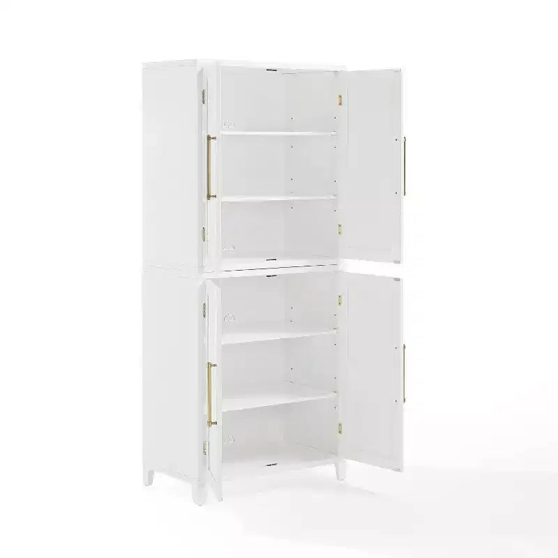 Armoire de rangement de cuisine blanche