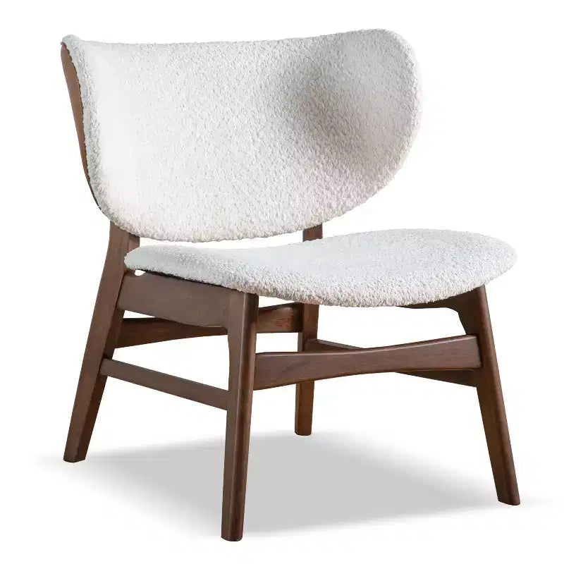 Table d'appoint et chaise Mid-Century Modern Noyer