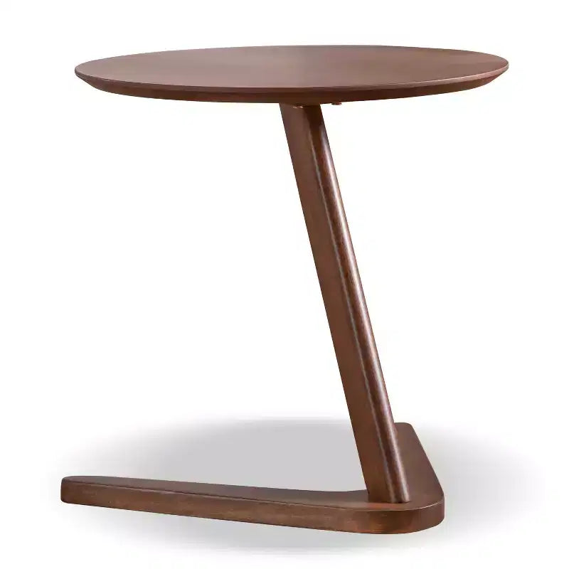 Table d'appoint et chaise Mid-Century Modern Noyer