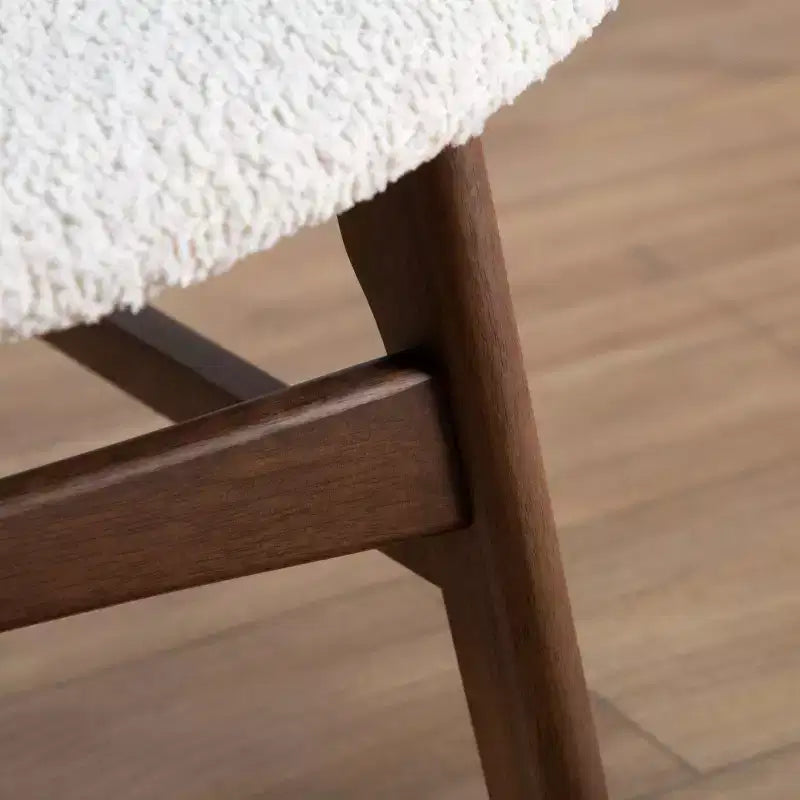 Table d'appoint et chaise Mid-Century Modern Noyer