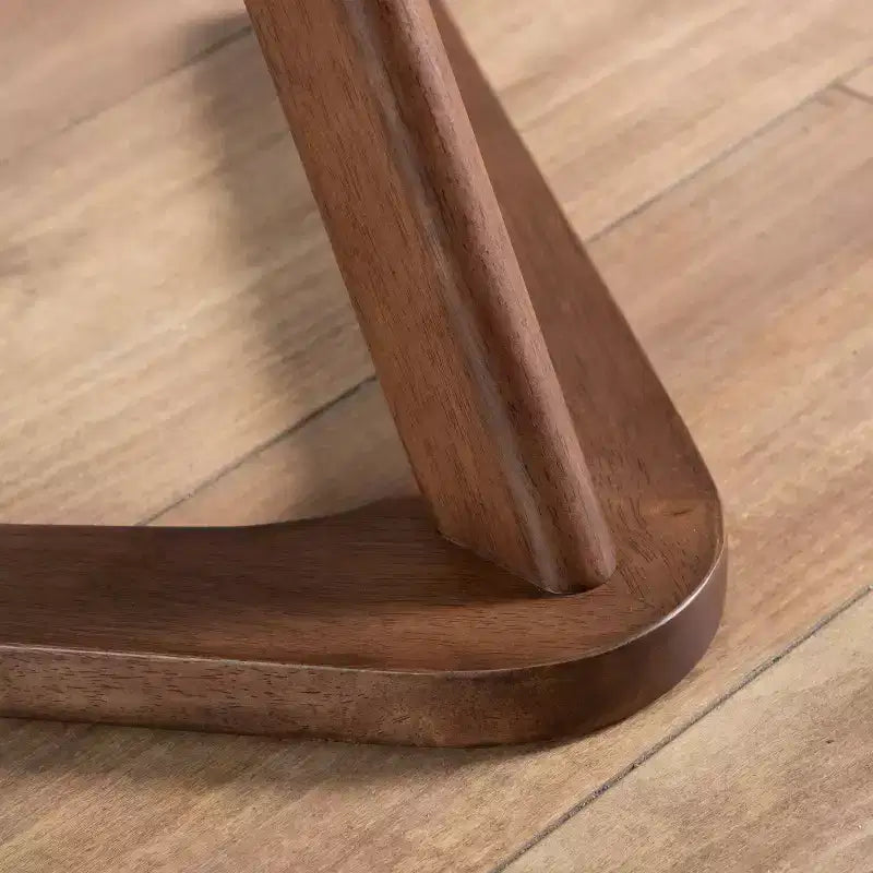 Table d'appoint et chaise Mid-Century Modern Noyer