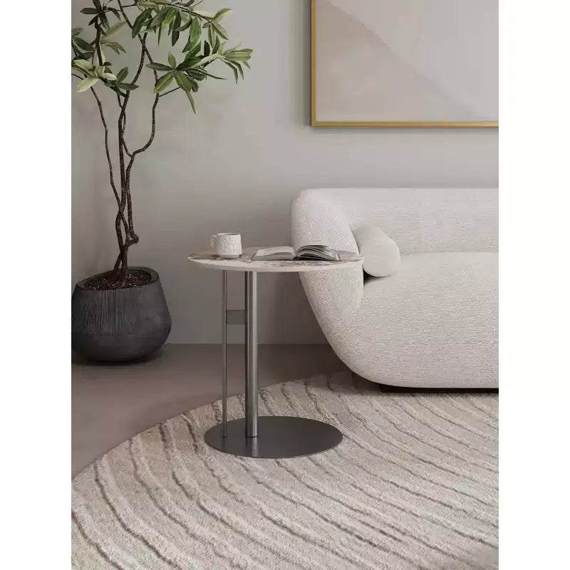 Table d'appoint Comfort en pierre frittée noire