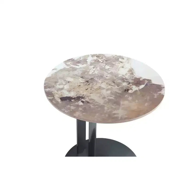 Table d'appoint Comfort en pierre frittée noire