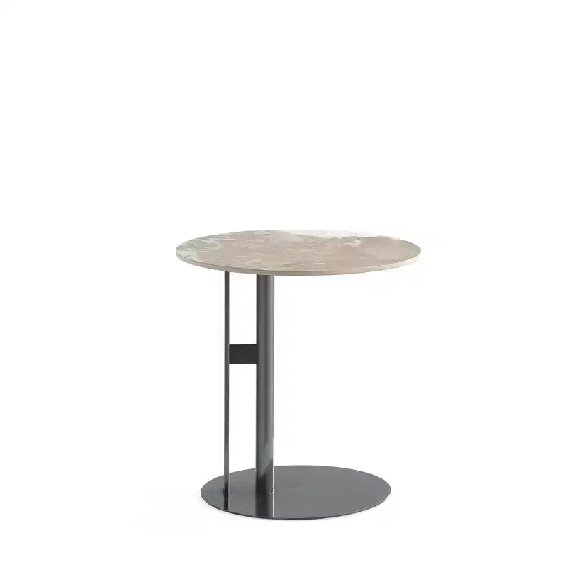 Table d'appoint Comfort en pierre frittée noire