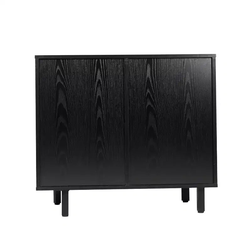 Bar classique et meuble d'appoint avec armoire à porte unique de style Shaker avec rangement suspendu pour verres et étagères ouvertes pour bouteilles