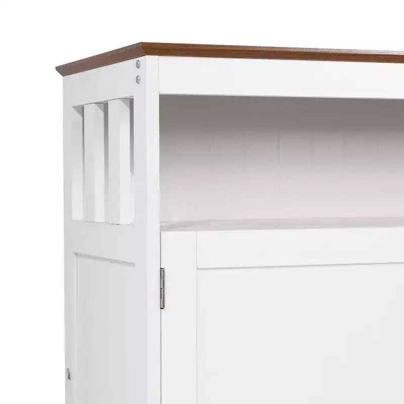 Buffet et vaisselier avec armoire de rangement et étagère supérieure