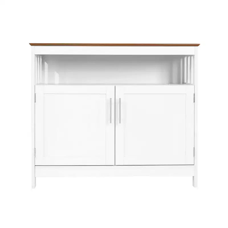 Buffet et vaisselier avec armoire de rangement et étagère supérieure