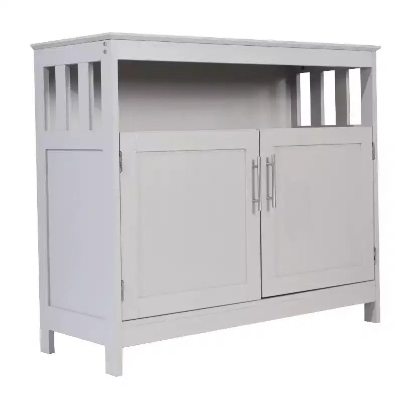 Buffet et vaisselier avec armoire de rangement et étagère supérieure