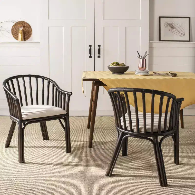 Fauteuil - Marron foncé/Blanc