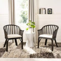 Fauteuil - Marron foncé/Blanc