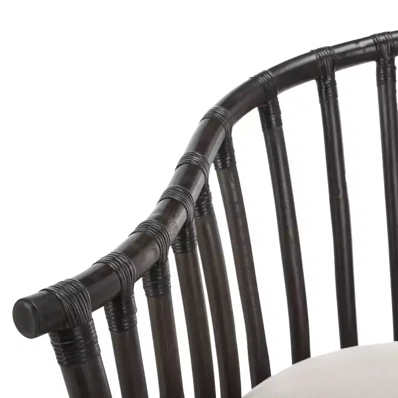 Fauteuil - Marron foncé/Blanc
