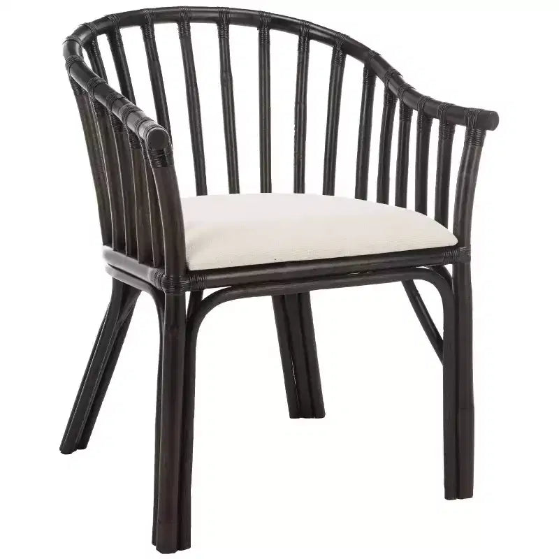 Fauteuil - Marron foncé/Blanc