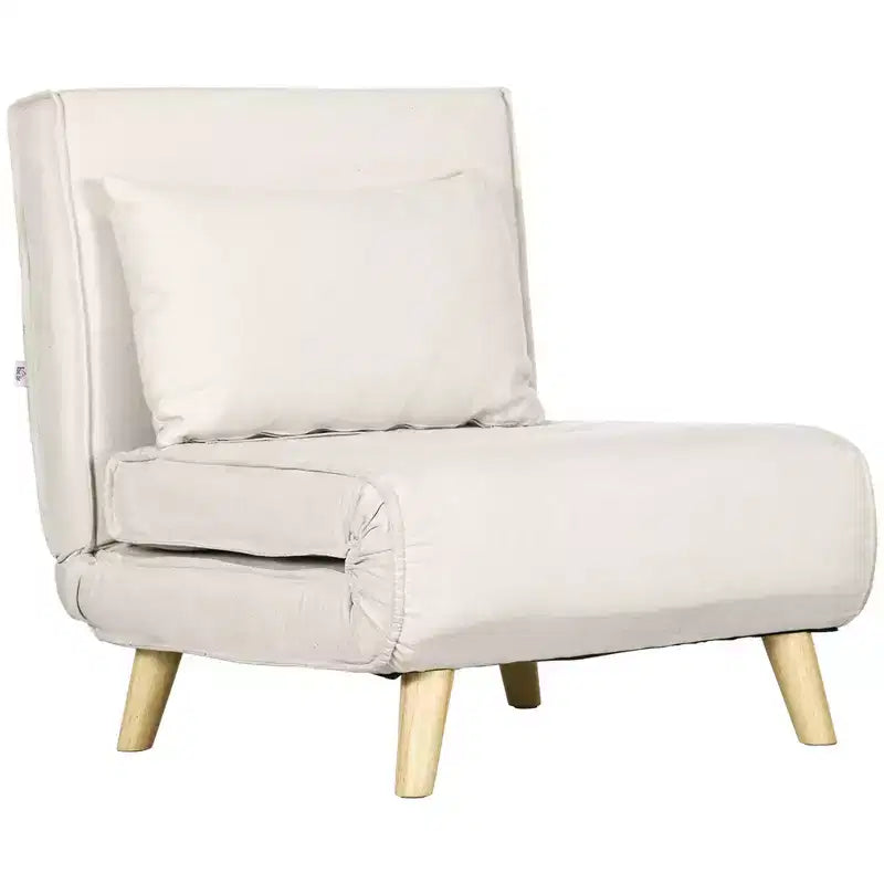 Fauteuil-lit convertible, Canapé-lit multifonctionnel 2 en 1, Fauteuil-lit avec dossier réglable pour salon, chambre, bureau à domicile