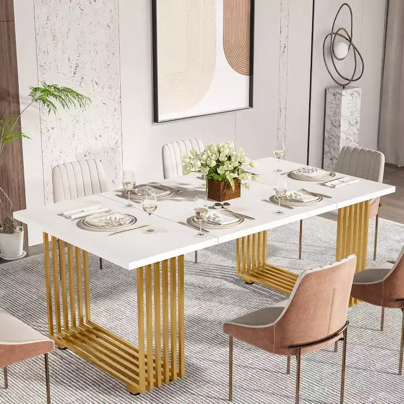 Table de salle à manger moderne de 180 cm pour 6 à 8 personnes