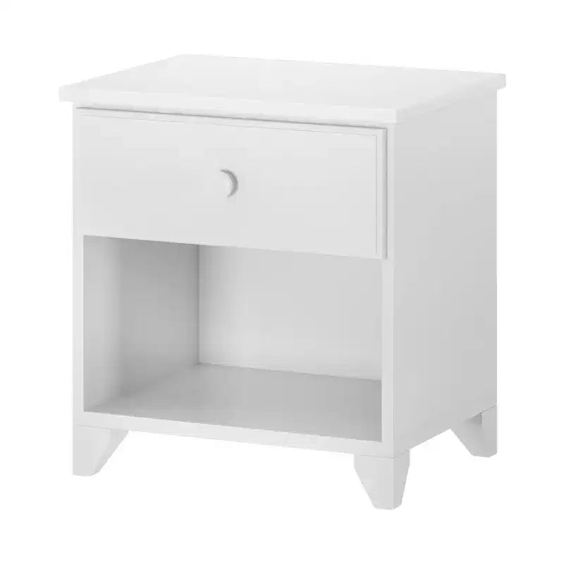 Table de chevet classique en bois avec 1 tiroir, table de chevet/d'appoint pour enfant, petite table de chevet pour chambre à coucher