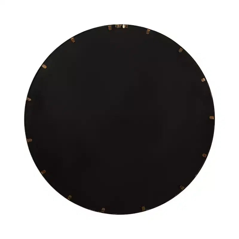 Miroir Mural Rond Moderne, Miroir Circulaire Encadré avec Revêtement Métallique