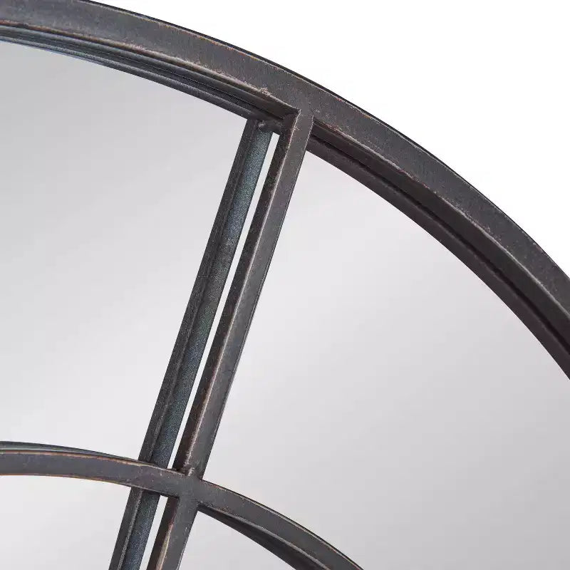 Miroir Mural Rond Moderne, Miroir Circulaire Encadré avec Revêtement Métallique