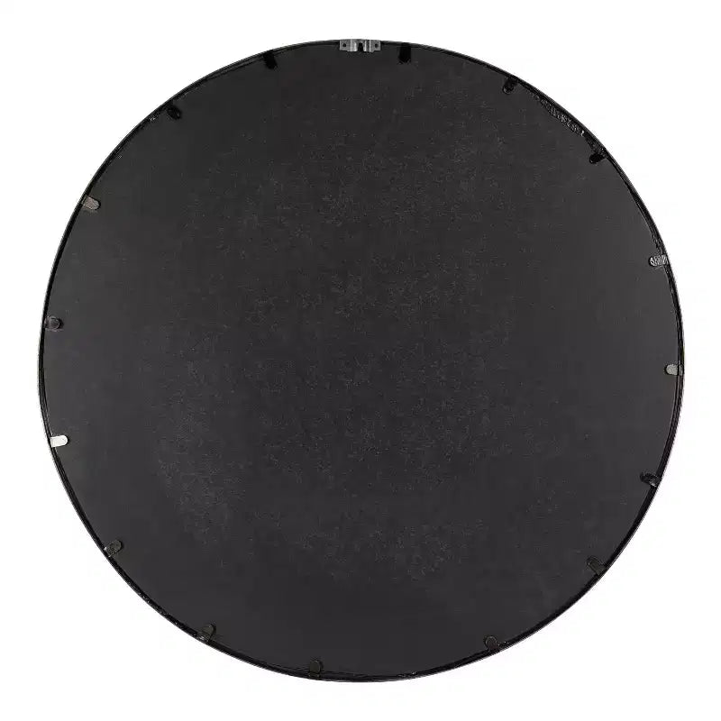 Miroir Mural Rond Moderne, Miroir Circulaire Encadré avec Revêtement Métallique