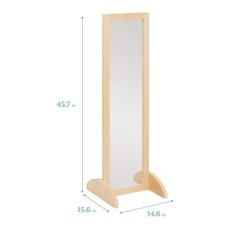 Miroir bidirectionnel double face en bois