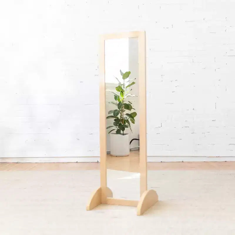 Miroir bidirectionnel double face en bois