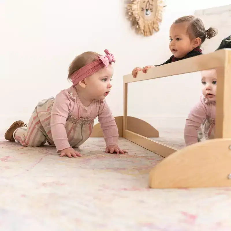 Miroir bidirectionnel double face en bois