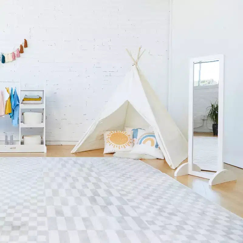 Miroir bidirectionnel double face en bois
