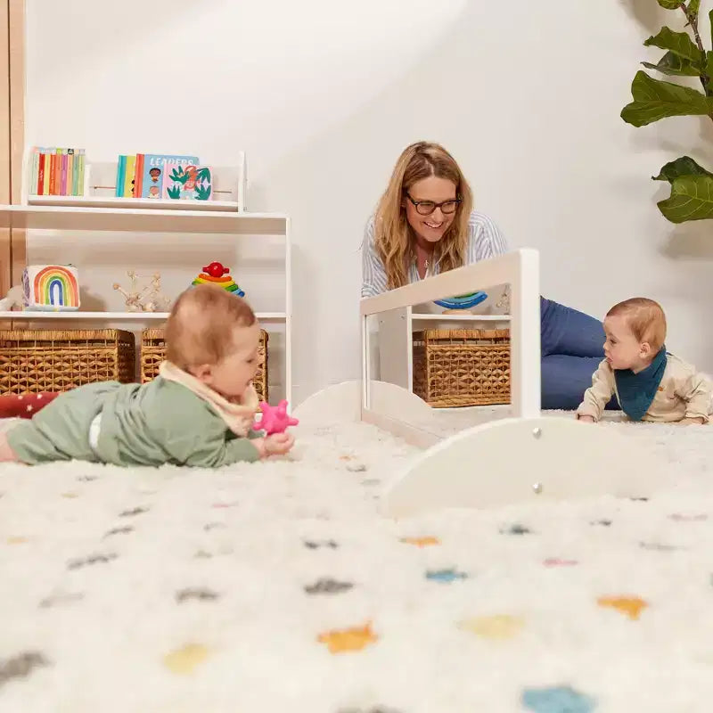 Miroir bidirectionnel double face en bois