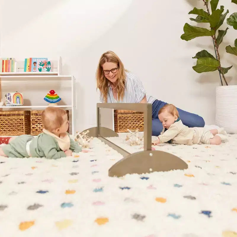 Miroir bidirectionnel double face en bois