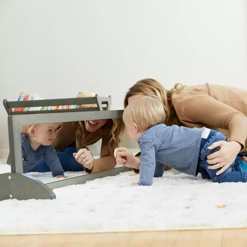 Miroir bidirectionnel double face en bois