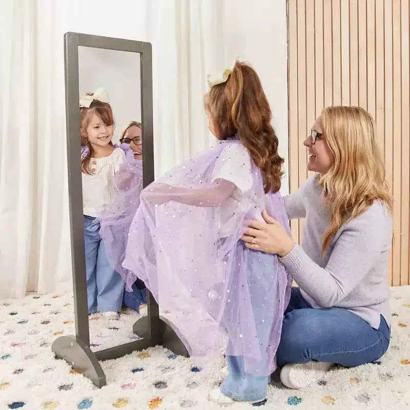 Miroir bidirectionnel double face en bois