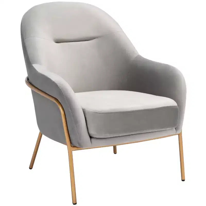 Fauteuil d'appoint en velours