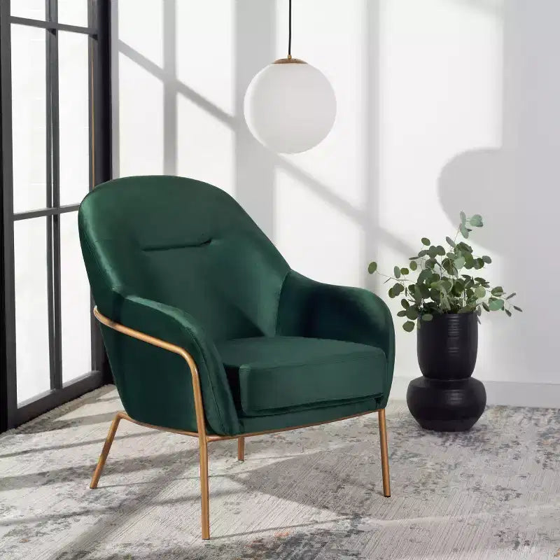 Fauteuil d'appoint en velours