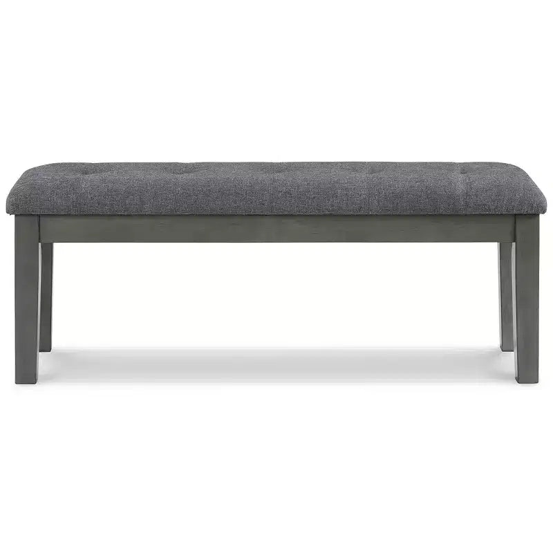 Banc de salle à manger contemporain gris bicolore