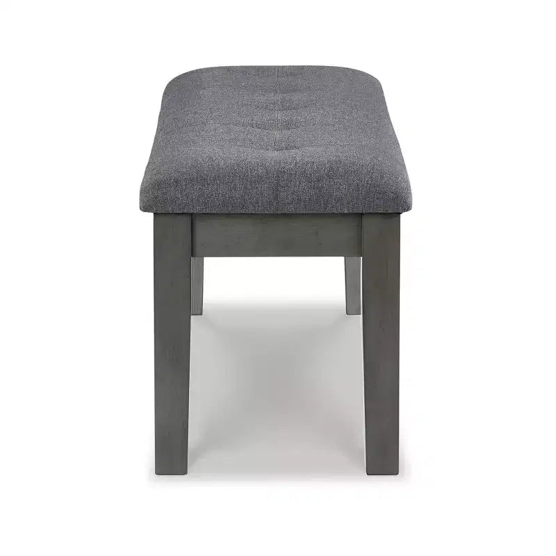 Banc de salle à manger contemporain gris bicolore
