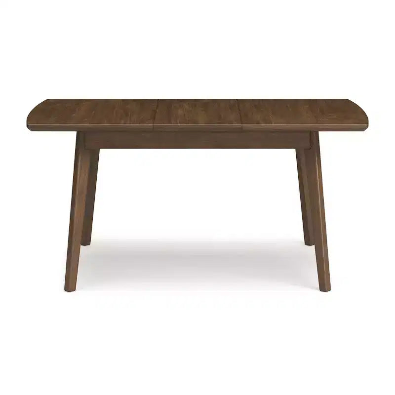 Table à rallonge contemporaine pour salle à manger, marron