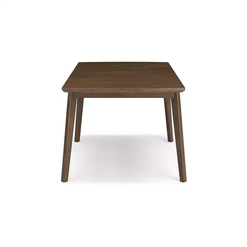 Table à rallonge contemporaine pour salle à manger, marron