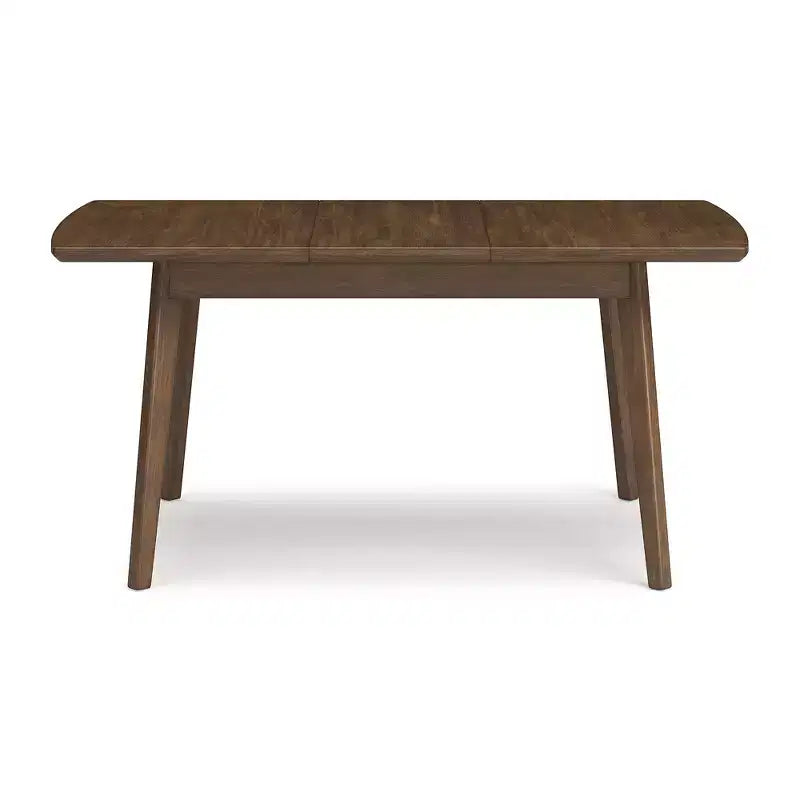 Table à rallonge contemporaine pour salle à manger, marron