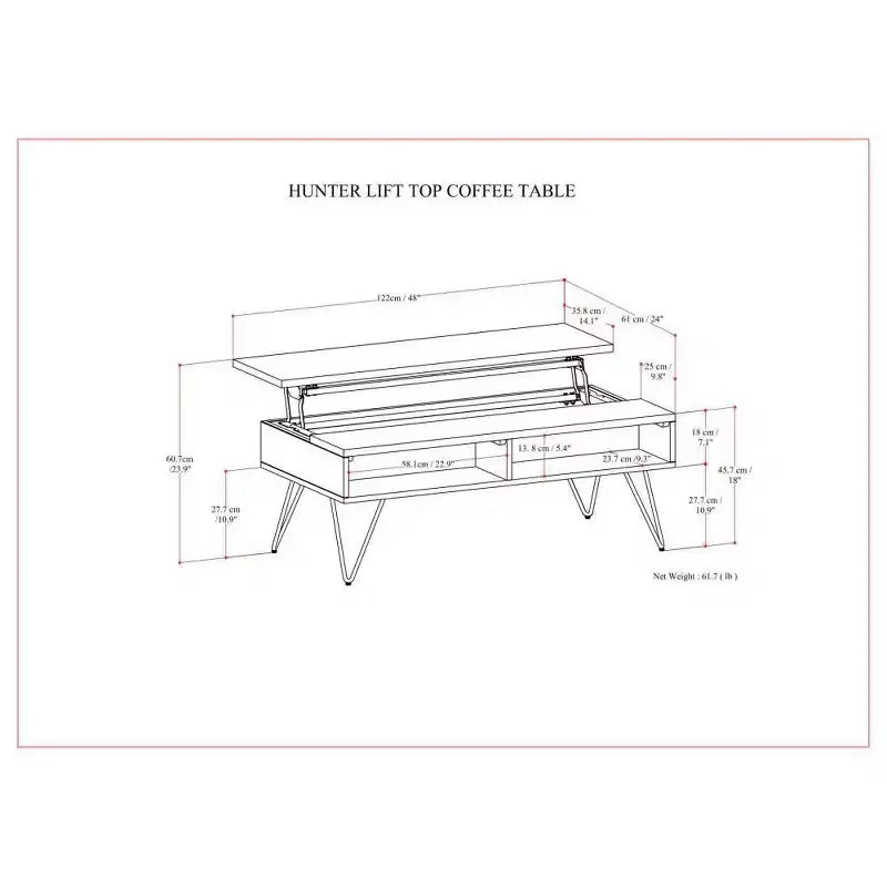 Table basse relevable