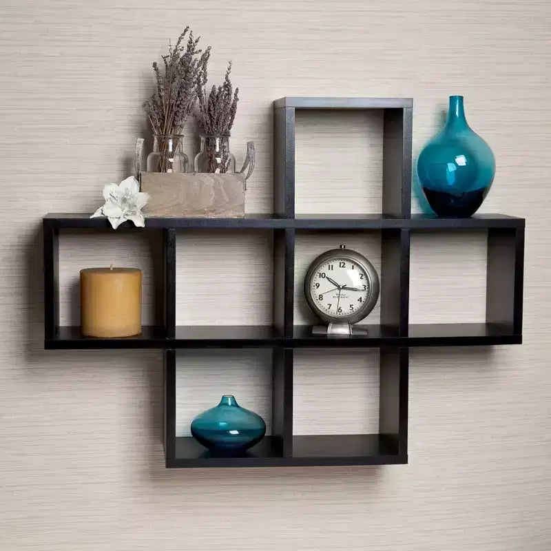Étagère en placage laminé noir