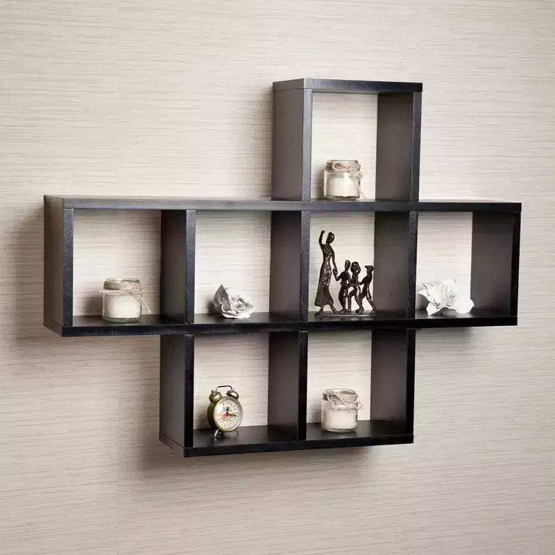 Étagère en placage laminé noir