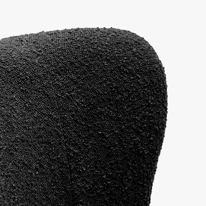 Fauteuil d'appoint sans accoudoirs en bouclé, 63,5 cm de large