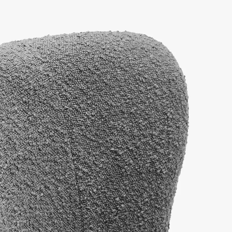 Fauteuil d'appoint sans accoudoirs en bouclé, 63,5 cm de large