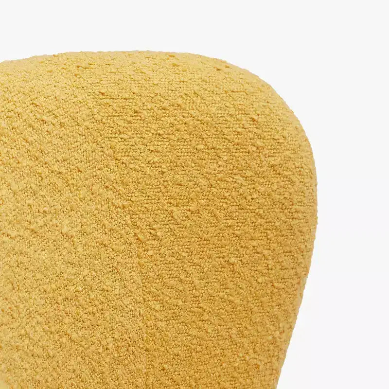 Fauteuil d'appoint sans accoudoirs en bouclé, 63,5 cm de large
