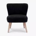 Fauteuil d'appoint sans accoudoirs en bouclé, 63,5 cm de large