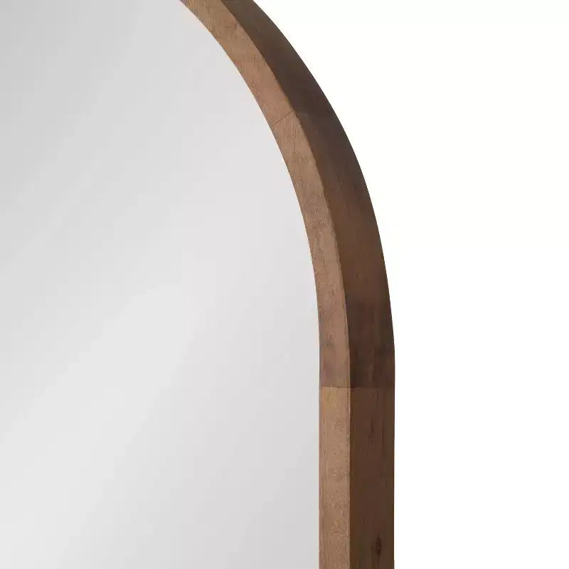 Miroir mural capsule encadré en bois 24 x 36