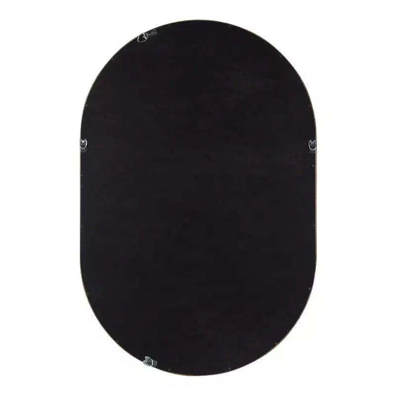 Miroir mural capsule encadré en bois 24 x 36