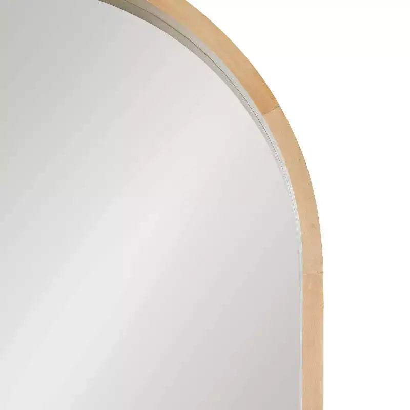 Miroir mural capsule encadré en bois 24 x 36